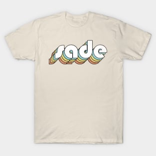 Sade - Retro Rainbow Letters T-Shirt